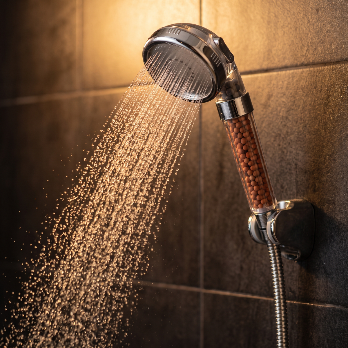 Heavy spray from the GLÖD Shower Head